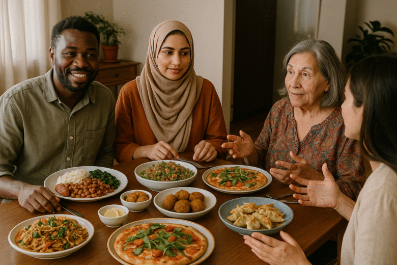 Conversa e Sabores Diversos à Mesa